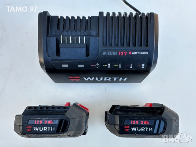 Wurth ABS 12 COMPACT M-Cube - Акумулаторен винтоверт 2x12V 3.0Ah, снимка 5 - Винтоверти - 53250367