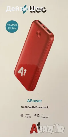 Външна батерия 10.000 mAh