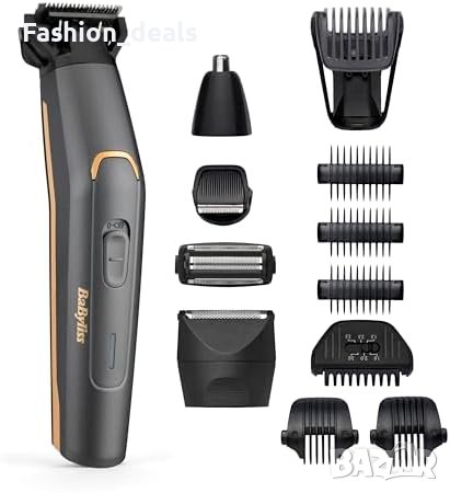 Нов BaByliss 12 в 1 Водоустойчив Тример за Брада Тяло Мъже Подарък, снимка 2 - Тримери - 42922162