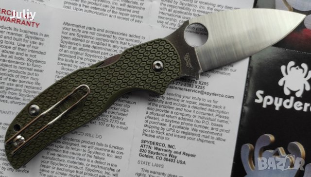 Сгъваем нож Spyderco C123 Sage 5, снимка 16 - Ножове - 39965584