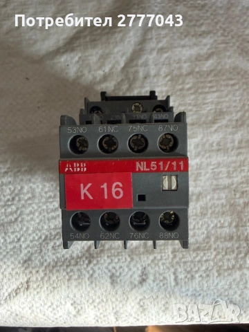 Индустриален контактор ABB 24V DC със защитен модул Murrelektronik 26440