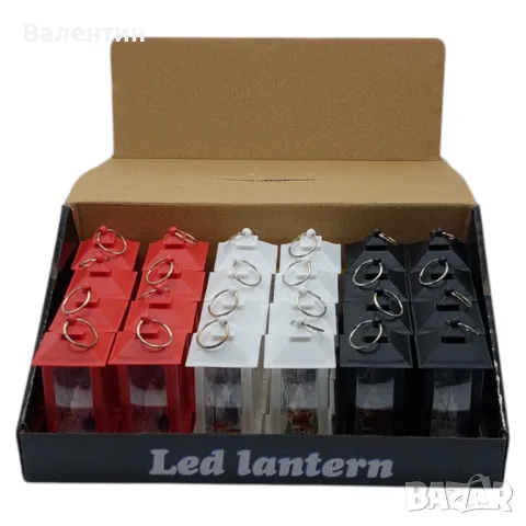 Коледна украса светеща LED пирамида, 9 х 7 х 4 см, снимка 3 - Други - 48092820