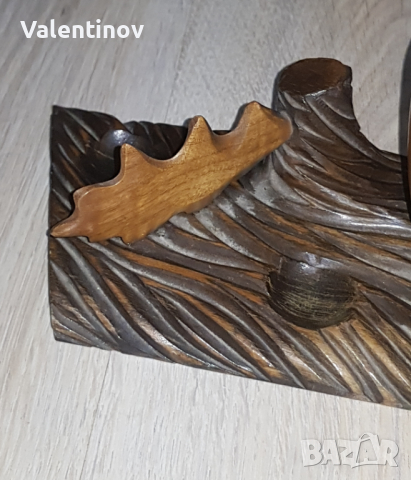 Старинна дървена кутия за тютюн , снимка 5 - Антикварни и старинни предмети - 44517613