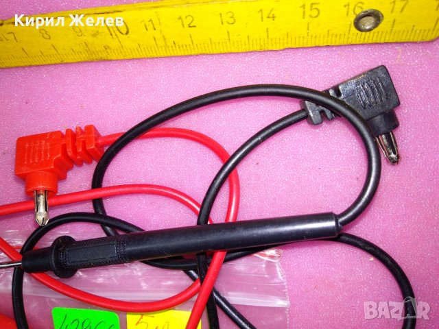 СТАРИ КАБЕЛИ за Ел. УРЕД АМПЕРМЕТЪР ВОЛТМЕТЪР ИНСТРУМЕНТ 42966, снимка 6 - Антикварни и старинни предмети - 44147406