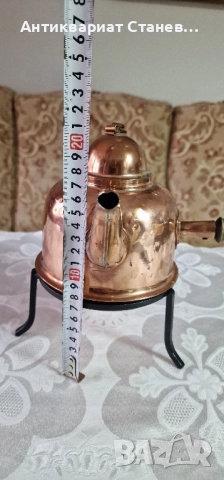 ⚜️🍵 Меден чайник с ръчна изработка и калайдисан интериор – ГОДЕН ЗА УПОТРЕБА ⚜️, снимка 7 - Аксесоари за кухня - 52125513