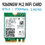  Intel® Wireless-AC 9260NGW Wi-Fi 5 Bluetooth 5.1 M.2 2230 мрежова карта блутут, снимка 1