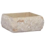 vidaXL Кремава мивка, 30x30x13 см, мрамор（SKU:149174）, снимка 1