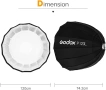 Параболичен софтбокс Godox P120L  Parabolic Softbox with bowens mount, снимка 3