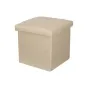 Декоративна табуретка - кутия Mercado Trade, За съхранение, Бежов, снимка 1