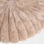 Декоративна кръгла възглавница за диван, бежова с копче, Ø35 cm, снимка 3