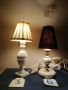 Стари порцеланови и мраморни настолни лампи. , снимка 10