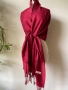 Тъмночервен шал/ вишнав/ бордо/ различни видове, с етикет, снимка 2