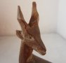 антилопа газела дървена фигура дърворезба, снимка 3