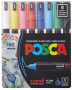 Маркери Posca PC-1M комплект 8 цвята, снимка 1 - Ученически пособия, канцеларски материали - 44747241