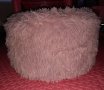 Ново! Табуретка пух лама в розово за детска, спалня, хол!, снимка 2