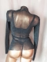  Блуза от сребрист черен брокат ,сутиен с рязана дантела и дантелена прашка , снимка 7