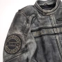 Harley Davidson Spencer Оригинално Кожено Яке Износен Захабен Изцапан Ефект M, снимка 5