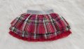 Детска карирана пола с тюл размер 3 години, снимка 11
