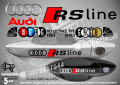AUDI RS Line стикери дръжки SKD-AU-RSL, снимка 1