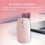 Bluetooth розова мишка, aкумулаторна безжична мишка, 1600 dPi, компактен дизайн, снимка 6