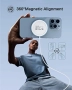 Ново Магнитно зарядно с LED и USB-C/А входове за iPhone MagSafe Айфон 15W, снимка 4