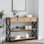 vidaXL Конзолна маса, дъб сонома, 100x28x75 см, инженерно дърво, снимка 2