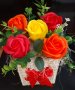 Букет от сапунени рози , снимка 5
