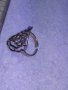 ЧУДЕСЕН ФЛОРАЛЕН АЖУРЕН СРЕБЪРЕН АРТ ДЕКО ПРЪСТЕН СРЕБРО 925 РЕГУЛИРУЕМ РЪЧНА ИЗРАБОТКА 40539, снимка 12