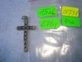 СТАРО НАГРЪДНО КРЪСТЧЕ МЕТАЛНО с ЕМАЙЛ-ЛАК и ОРНАМЕНТИ 20731, снимка 5
