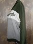 Adidas L-  Суичър с качулка в маслено зелено и сиво , снимка 3