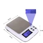 Акумулаторна електронна везна дигитален кантар за храна злато бижута професионална 0.01 прецизна, снимка 2