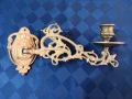 Бронзов конзолен свещник, снимка 1