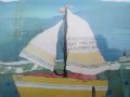 4 бр картини Морски пейзаж, кораб лодка, снимка 7