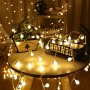 LED лампички за декорация с топки, 10метра, 100 LEDS бели - код 3280, снимка 7