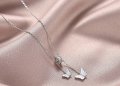 Тотална разпродажба - 50% Сребърно колие "butterfly", снимка 7