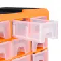 vidaXL Шкаф органайзер с 64 чекмеджета, 52x16x37,5 см, снимка 7