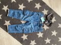 Дънки с тиранти за момче Okaidi, снимка 1 - Детски панталони и дънки - 40246888