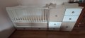 Бебешко креватче със скрин, снимка 1 - Бебешки легла и матраци - 42088303
