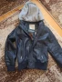 Детско кожено синьо яке OVS 128 см, снимка 1