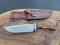 Ръчно изработен ловен нож с кожена кания,LN434, снимка 2