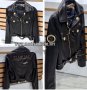 Дамско луксозно яке естествена кожа Balmain код 83, снимка 1 - Якета - 38387985