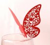 Пеперудки за чаша - чудесна украса за сватбена маса , снимка 5