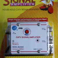 Антенен усилвател за телевизия 20 dB 2 Изхода TV Signal Amplifier JMA 8620SA2, снимка 2 - Други - 8499907