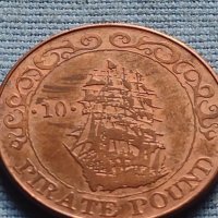Сувенирна монета 10 пиратски паунда за КОЛЕКЦИЯ ДЕКОРАЦИЯ 30186, снимка 3 - Нумизматика и бонистика - 42712452