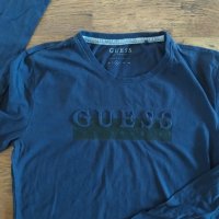 Guess Tee Shirt Manches Longues - страхотна мъжка блуза М, снимка 2 - Блузи - 44313794