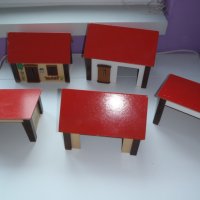 дървена детска къща / комплект дървени къщички , снимка 1 - Други - 32198186