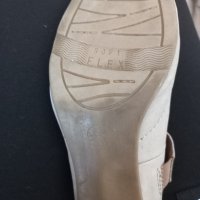 Бежови обувки естествена кожа с анатомична стелка и подметка , снимка 6 - Дамски обувки на ток - 38261875