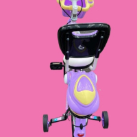 Детски велосипед "ПРИНЦЕСА"
с помощни колела 
14", цвят циклама, снимка 2 - Велосипеди - 44743970