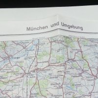 Топографска карта на Мюнхен и околностите - 1971 г., снимка 2 - Енциклопедии, справочници - 34508134