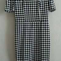 Стилна черно- бяла рокля, снимка 3 - Рокли - 30064433